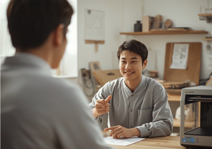 お客様とのヒアリングの様子